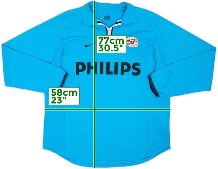 2001-02 PSV Player Issue Away L/S Shirt #3 - 5/10 - (XL)