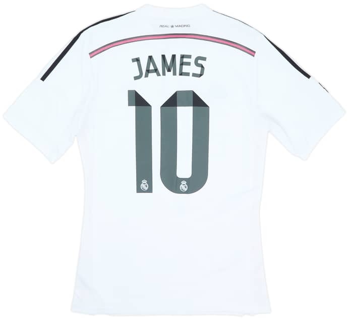 2014-15 Real Madrid Home Shirt James #10 - 6/10 - (M)