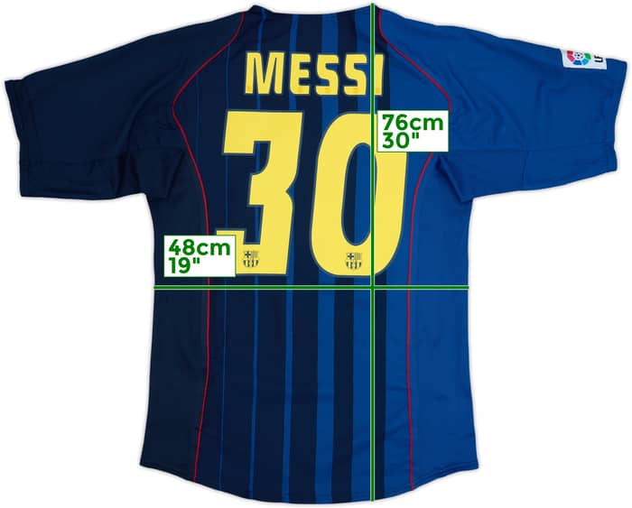 2004-05 Barcelona Away Shirt Messi #30 - 8/10 - (M)