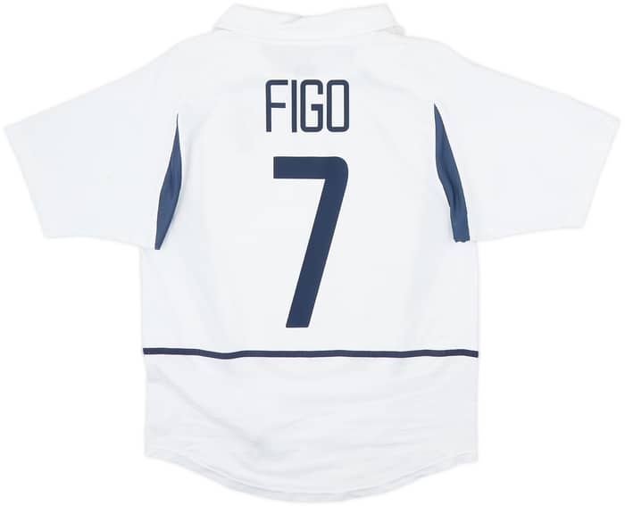 2002-04 Portugal Away Shirt Figo #7 - 6/10 - (S)