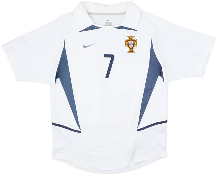 2002-04 Portugal Away Shirt Figo #7 - 6/10 - (S)