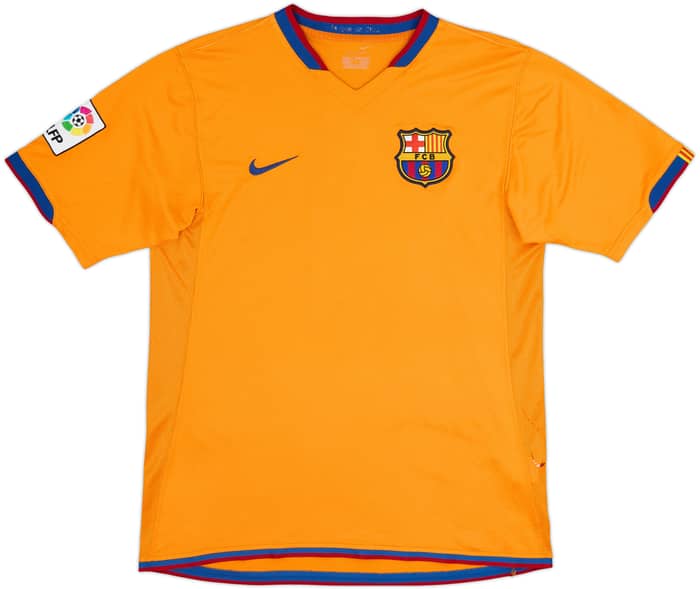 2006-08 Barcelona Away Shirt Ronaldinho #10 - 4/10 - (S)