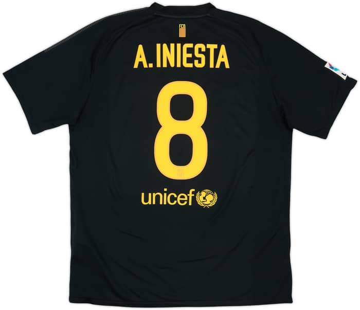 Camiseta de visitante del Barcelona 2011-12 A.Iniesta #8 - 10/10 - (XL)