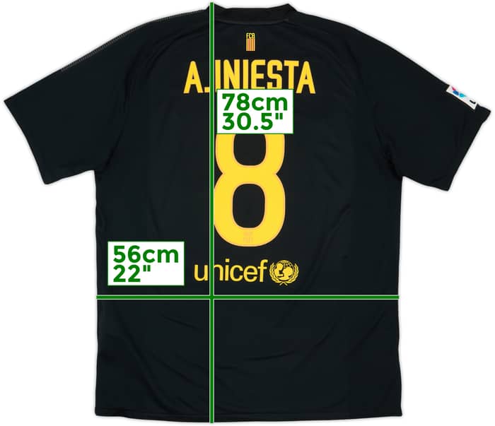 Camiseta de visitante del Barcelona 2011-12 A.Iniesta #8 - 10/10 - (XL)