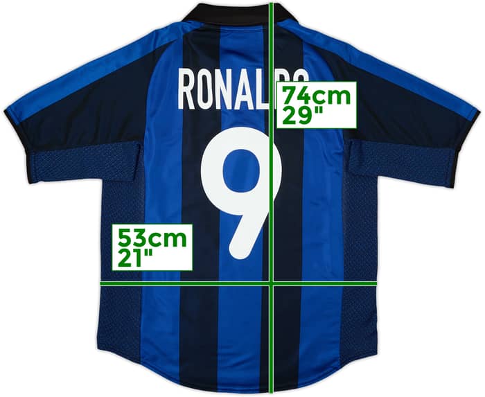 2001-02 Inter Milan Home Shirt Ronaldo #9 - 8/10 - (S)