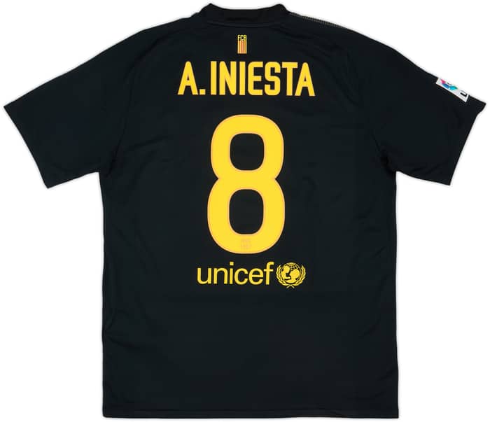 2011-12 Barcelona Away Shirt A.Iniesta #8 - 9/10 - (L)