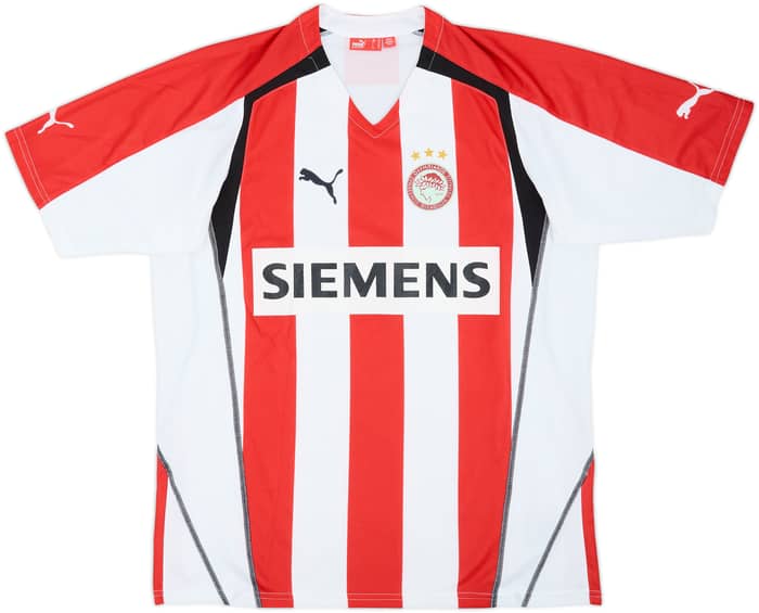 2005-06 Olympiakos Camiseta Local - 9/10 - (XL)