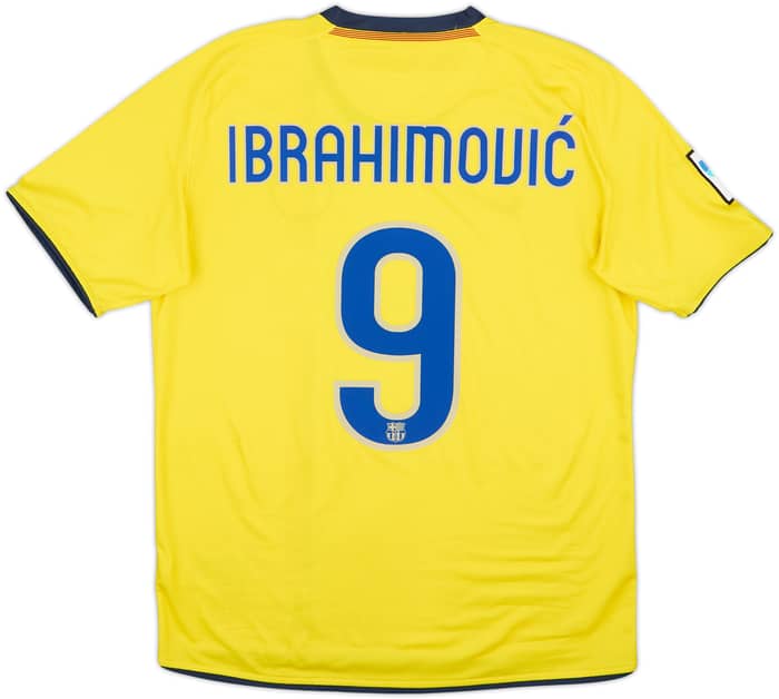 Camiseta de visitante del Barcelona 2008-10 Ibrahimovic #9 - 7/10 - (M)