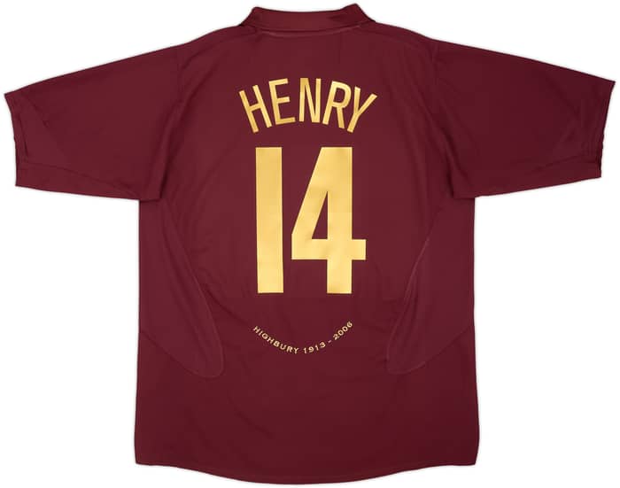 2005-06 Arsenal Home Shirt Henry #14 - 8/10 - (M)
