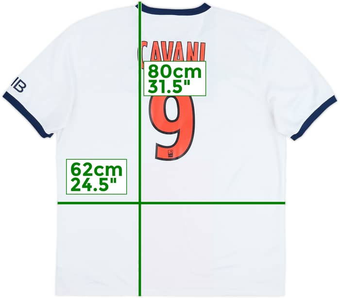 2013-14 Paris Saint-Germain Away Shirt Cavani #9 - 8/10 - (XL)