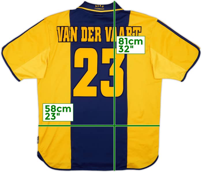2000-01 Ajax Centenario Camiseta Visitante Van Der Vaart #23 - 8/10 - (L)
