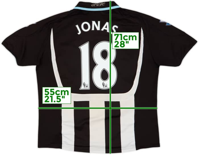 2007-09 Newcastle Home Shirt Jonas #18 - 6/10 - (L)