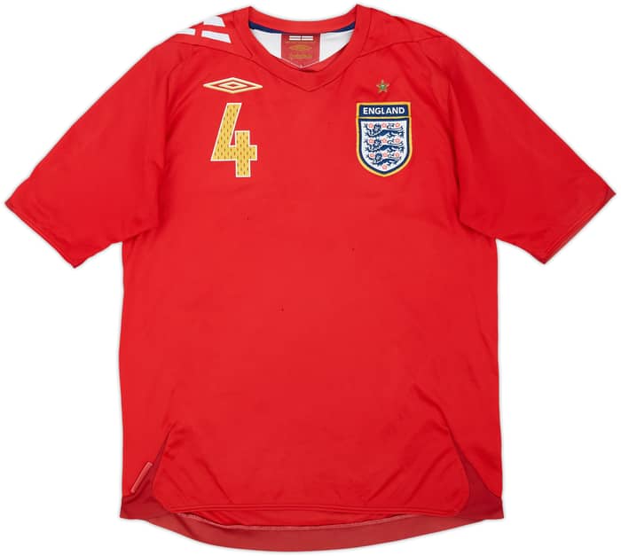2006-08 England Away Shirt Gerrard #4 - 4/10 - (M)