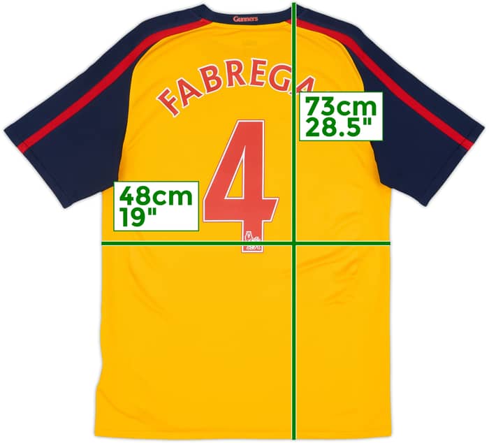 2008-09 Arsenal Away Shirt Fabregas #4 - 8/10 - (S)