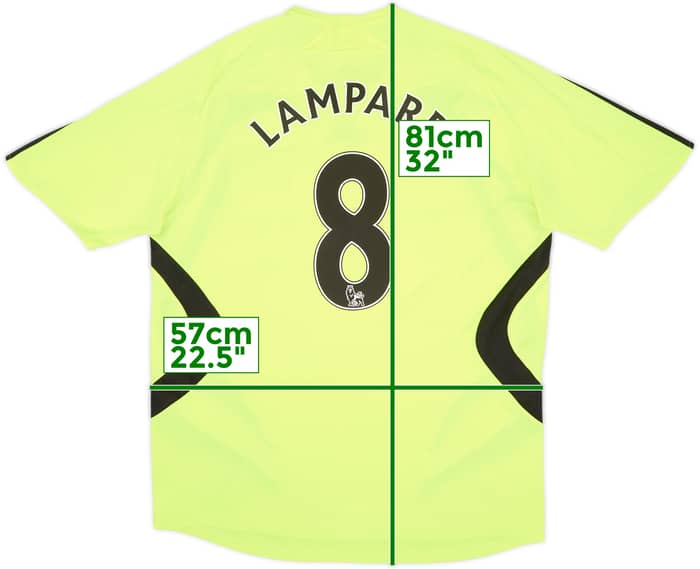 2007-08 Chelsea Camiseta de Visitante Lampard #8 - 8/10 - (L)