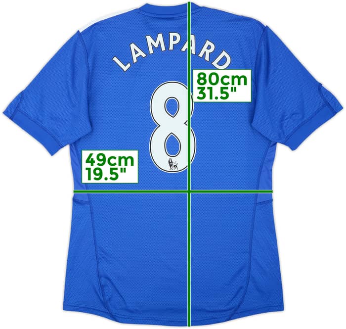 2009-10 Chelsea Camiseta Local Lampard #8 - 8/10 - (M)