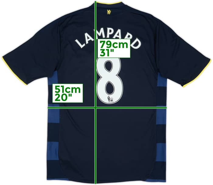 2009-10 Chelsea Camiseta de visitante Lampard #8 - 8/10 - (L)