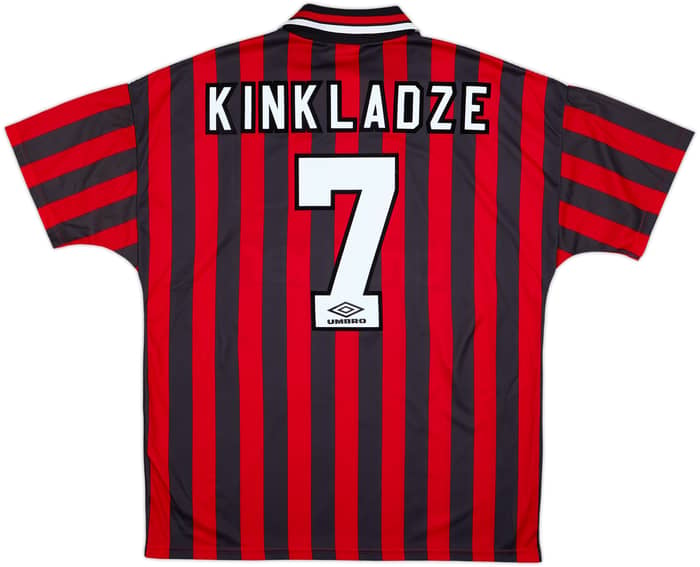 1994-96 Manchester City Away Shirt Kinkladze #7 - 10/10 - (XL)