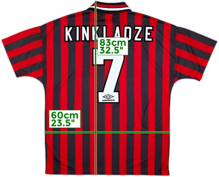 1994-96 Manchester City Away Shirt Kinkladze #7 - 10/10 - (XL)