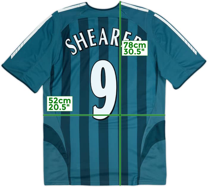 2005-06 Newcastle Away Shirt Shearer #9 - 6/10 - (M)