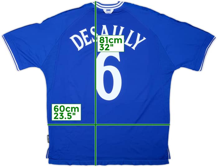 1999-01 Chelsea Home Shirt Desailly #6 - 8/10 - (XXL)