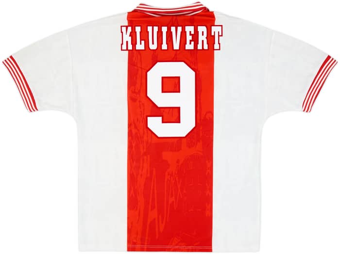 1996-97 Ajax Home Shirt Kluivert #9 - 10/10 - (L)