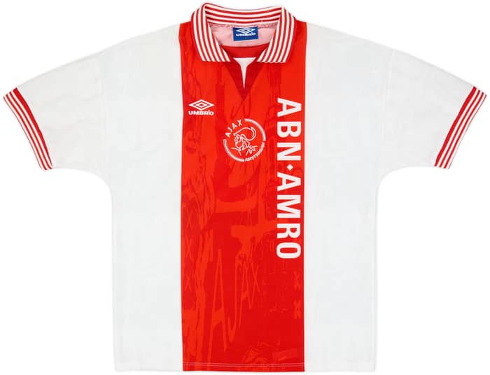 1996-97 Ajax Home Shirt Kluivert #9 - 10/10 - (L)