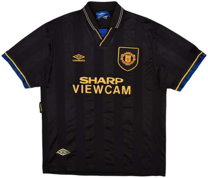 1993-95 Manchester United Away Shirt Cantona #7 - 8/10 - (L)
