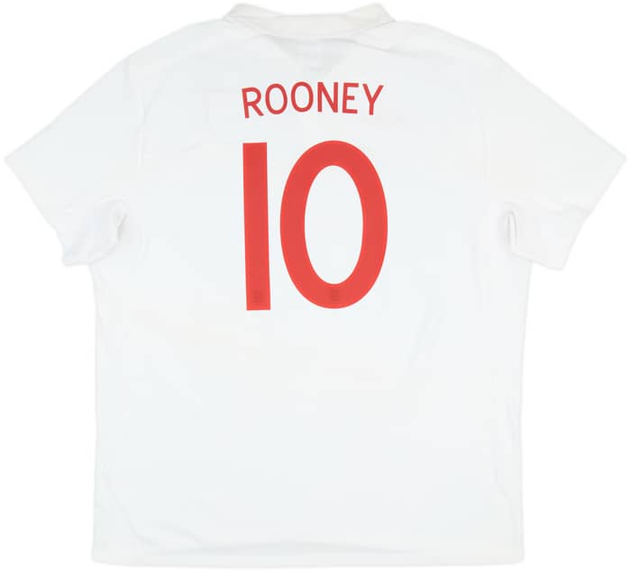 2009-10 England Home Shirt Rooney #10 - 8/10 - (3XL)
