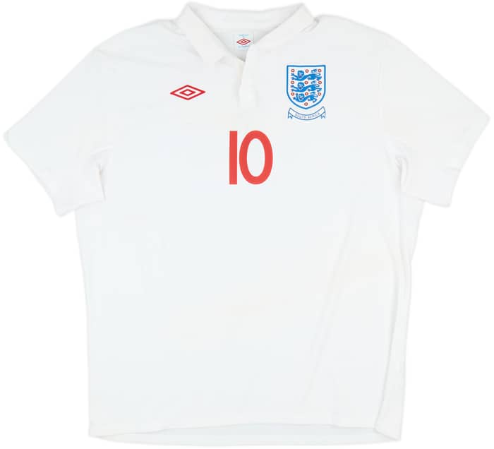 2009-10 England Home Shirt Rooney #10 - 8/10 - (3XL)