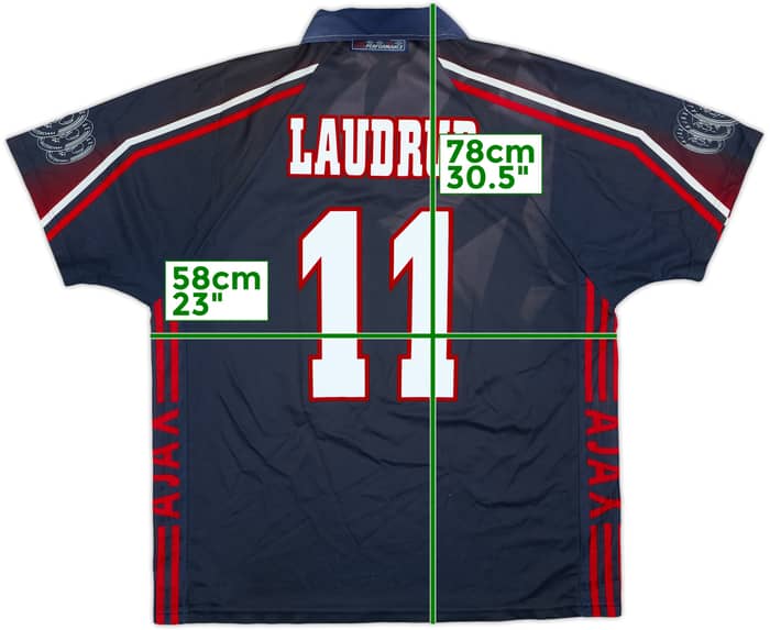1997-98 Ajax Away Shirt Laudrup #11 - 8/10 - (XL)