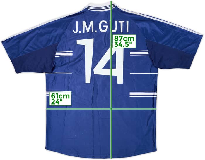 1998-99 Real Madrid Away Shirt J.M.Guti #14 - 5/10 - (XL)