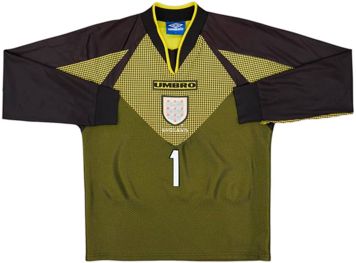 1998-99 England GK Shirt Seaman #1 - 8/10 - (Y)