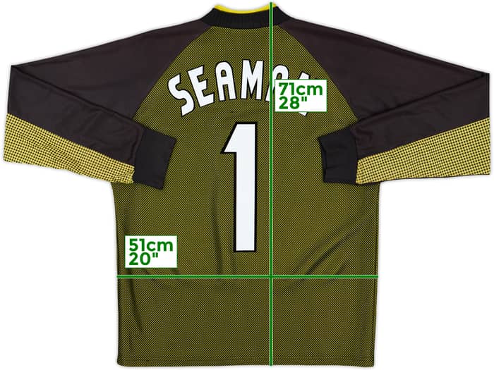 1998-99 England GK Shirt Seaman #1 - 8/10 - (Y)