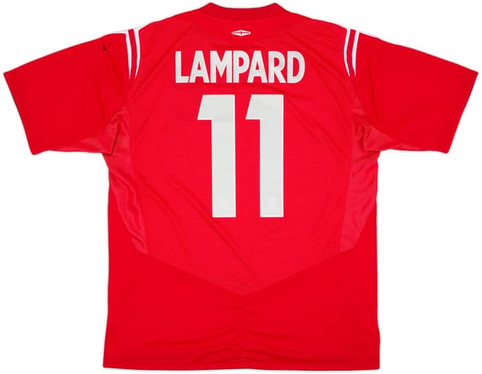 Camiseta de visitante de Inglaterra 2004-06 Lampard #11 - 10/10 - (XL)