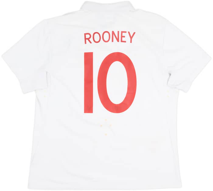 2009-10 England Home Shirt Rooney #10 - 6/10 - (XL)
