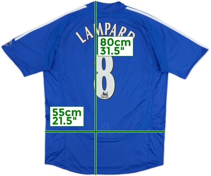 Camiseta de local del Chelsea 2006-08 Lampard #8 - 7/10 - (L)