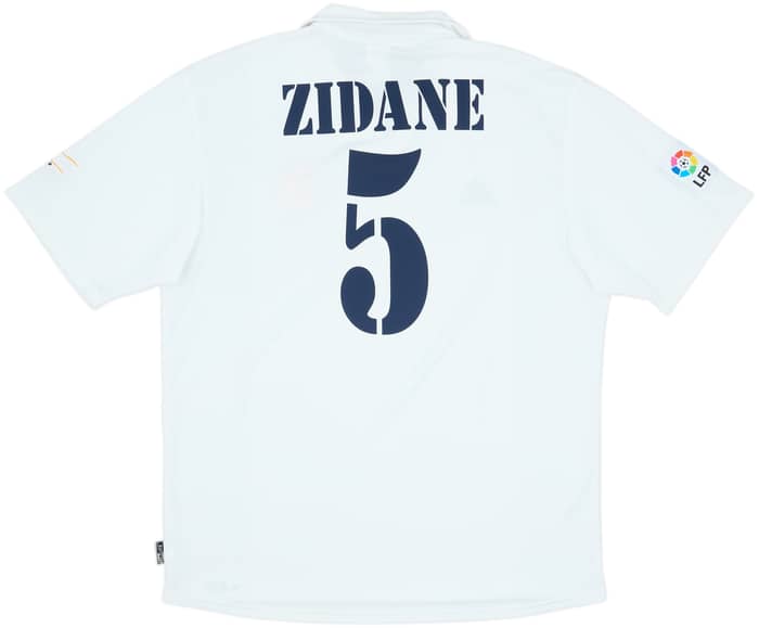 2001 Real Madrid Home Shirt Zidane #5 - 6/10 - (XL)
