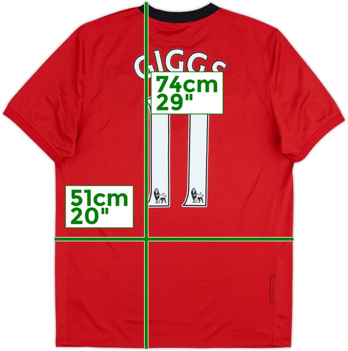 2009-10 Manchester United Home Shirt Giggs #11 - 7/10 - (M)
