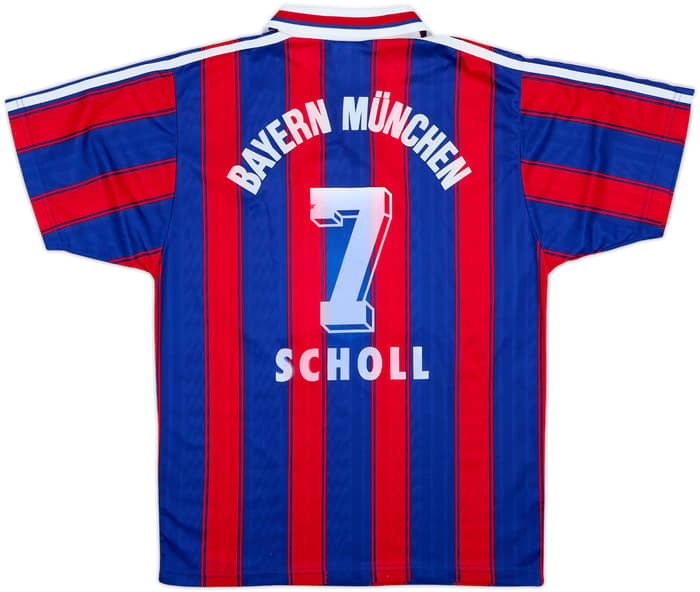 1995-97 Bayern Munich Home Shirt Scholl #7 - 6/10 - (14-15 Years)
