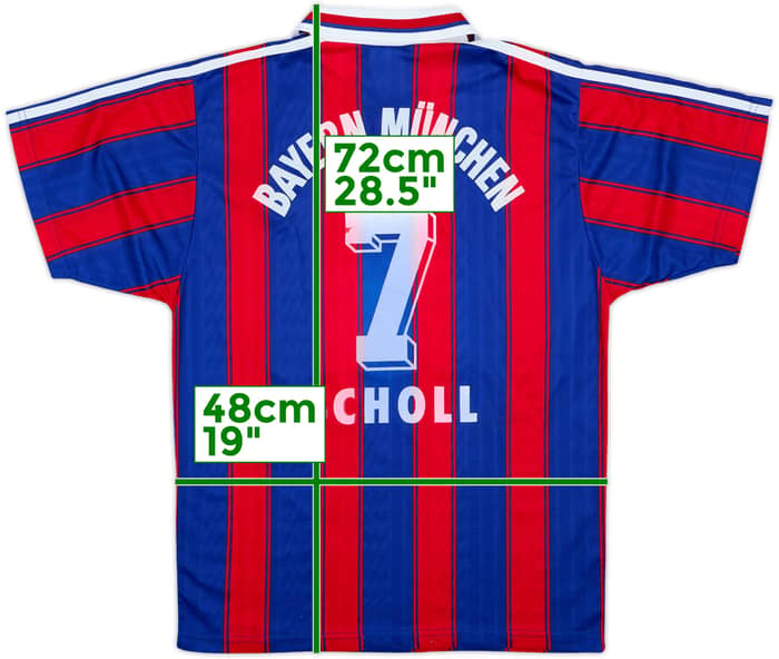1995-97 Bayern Munich Home Shirt Scholl #7 - 6/10 - (14-15 Years)