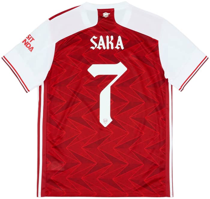 2020-21 Arsenal Home Shirt Saka #7 - 10/10 - (L)