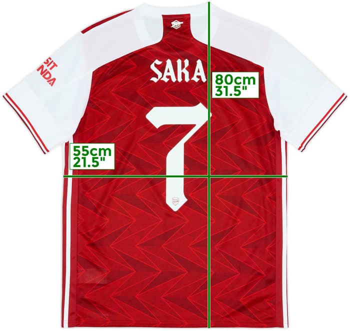 2020-21 Arsenal Home Shirt Saka #7 - 10/10 - (L)