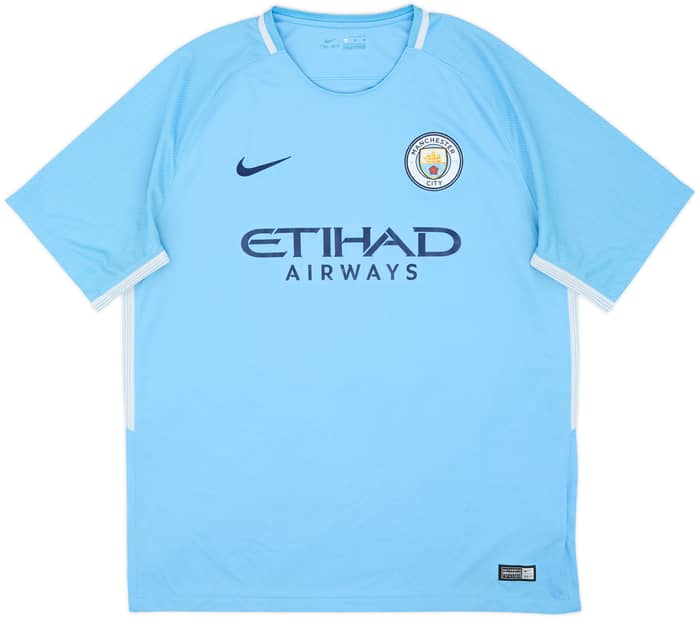 2017-18 Manchester City Home Shirt Kun Aguero #10 - 7/10 - (XL)