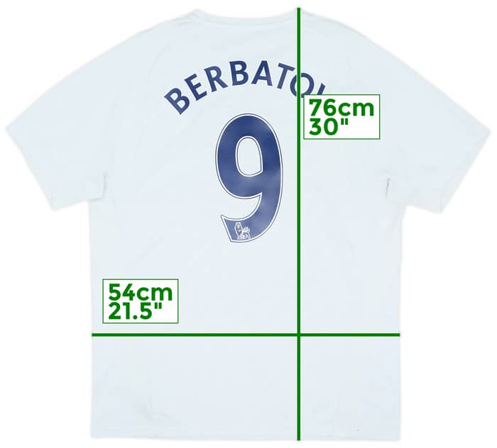 2007-08 Tottenham Home Shirt Berbatov #9 - 7/10 - (L)
