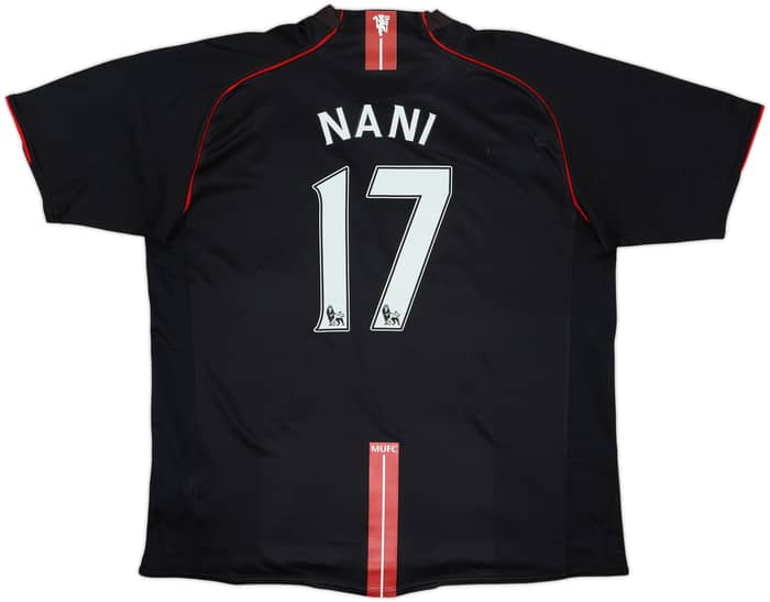 2007-08 Manchester United Away Shirt Nani #17 - 7/10 - (XXL)