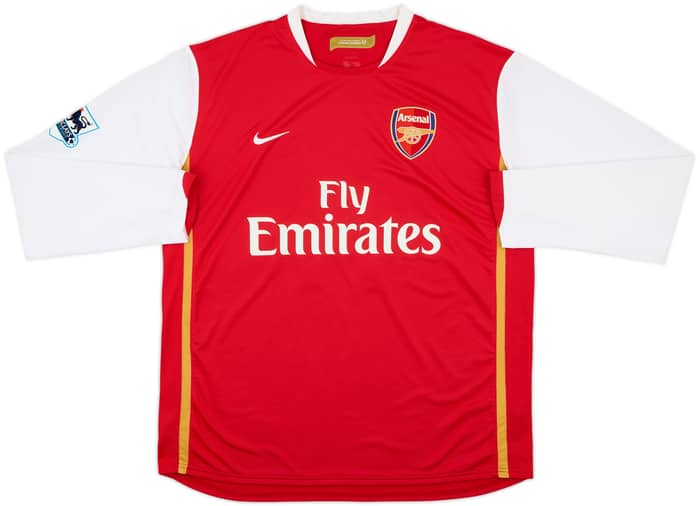 2006-08 Arsenal Home L/S Shirt Henry #14 - 7/10 - (XL)