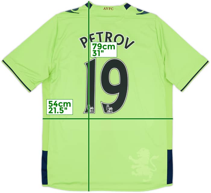 2012-13 Aston Villa Away Shirt Petrov #19 - 6/10 - (L)