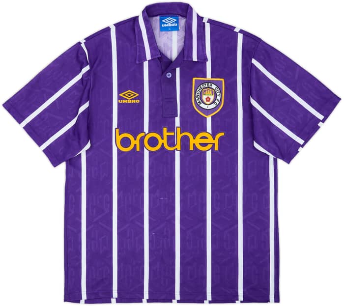 1993-94 Manchester City Away Shirt - 6/10 - (XL)