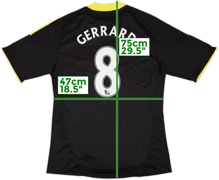2010-11 Liverpool Third Shirt Gerrard #8 - 6/10 - (M)